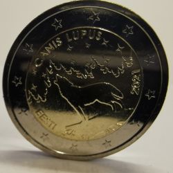 2 Euro Gedenkmnze Estland 2021 Nationaler Wolf