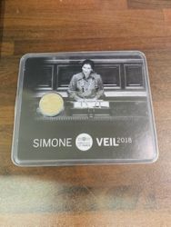 2 Euro Coin Card Frankreich Simone Veil 2018
