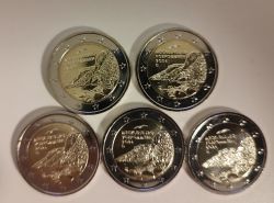 5 x 2 Euro BRD 2024 Mecklenburg Vorpommern A D  F G J UNC  ( Knigstuhl )