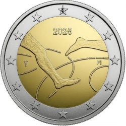 2 Euro Gedenkmnze Finnland 2025 Leichtathletik