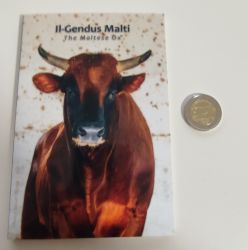 2 x 2 Euro Gedenkmnzen Malta 2025 Ochse im Blister und Lose