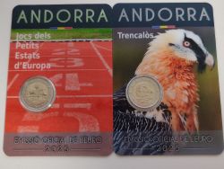 Beide 2 Euro Gedenkm�nzen Andorra 2025
