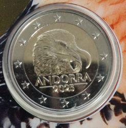 Beide 2 Euro Gedenkm�nzen Andorra 2025, weitere Bilder