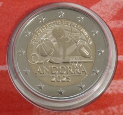 Beide 2 Euro Gedenkm�nzen Andorra 2025, weitere Bilder