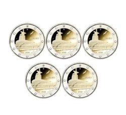 5 x 2 Euro Gedenkm�nzen BRD 2026  A D F G J Klimahaus Bremerhaven