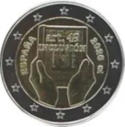 2 Euro Gedenkm�nze Spanien 2026 Spanien und Behinderung