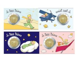Alle 4 Coin Cards 2� GM Frankreich 2026 der Kleine Prinz