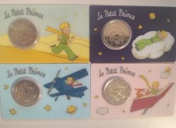 Alle 4 Coin Cards 2� GM Frankreich 2026 der Kleine Prinz