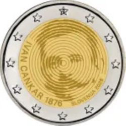 2 Euro Slowenien 2026 150. Jahrestag der Geburt von Ivan Cankar
