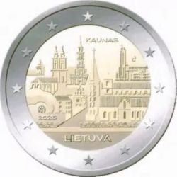 2 Euro Gedenk�nze Litauen 2026 Stadt Kaunas