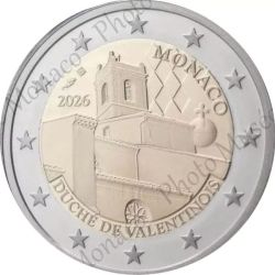 2 Euro PP Monaco 2026 Duche de Valentinois