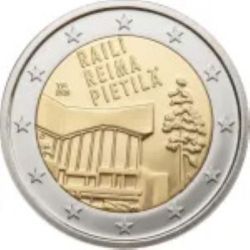 2 x 2 Euro Gedenkm�nzen Finnland 2026 Raili und Pietil� beide Coin Cards