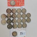22 Münzen 2 Euro Erasmus mit BRD A D F G J aber OHNE Malta mit NL Coin Card