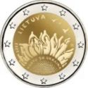 2 Euro Gedenkmünze Litauen 2023 zusammen mit der Ukraine
