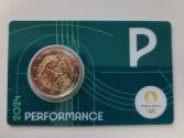 2 Euro Gedenkmnze Frankreich 2024 Olympische Spiele Notre Dame in Coin Card ( P )