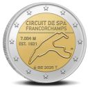 2 Euro Gedenkmnze Belgien 2025 Rennstrecke Spa Lose
