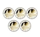 5 x 2 Euro Gedenkm�nzen BRD 2026  A D F G J Klimahaus Bremerhaven