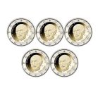 5 x 2 Euro Gedenkm�nzen BRD 2026  A D F G J Konrad Adenauer