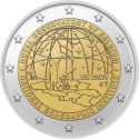 2 Euro Gedenkm�nze Belgien 2026 in der CC 50 Jahre Nationales Geographisches Institut, 200 Jahre K�nigliche Belgische Sternwarte